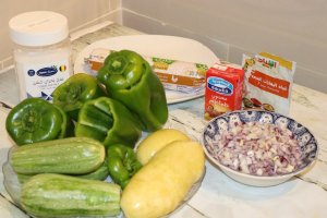 مقادير محشي الخضار بالدجاج