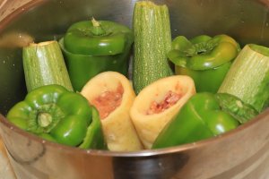 وضع الخضار بشكل رأسي